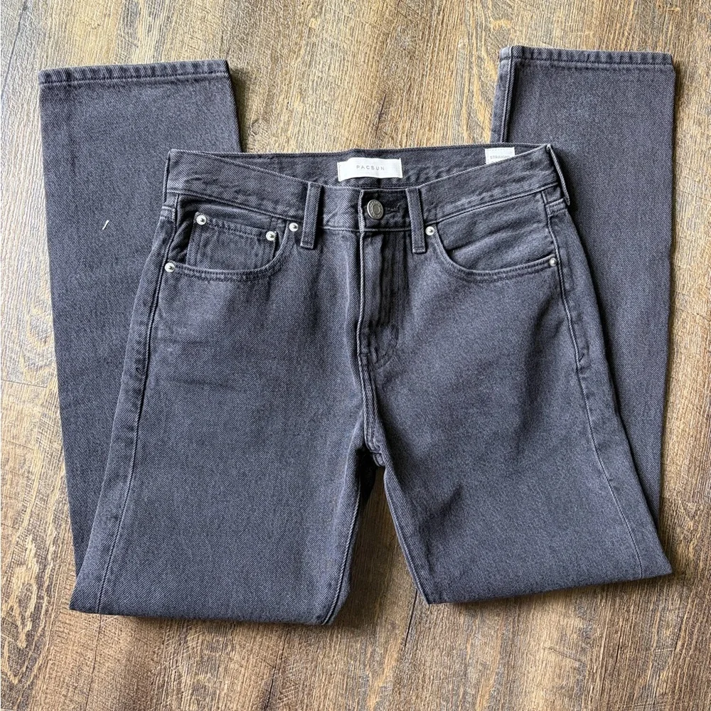 PacSun Washed Black Straight Leg Jeans Men’s, Size 28x30.